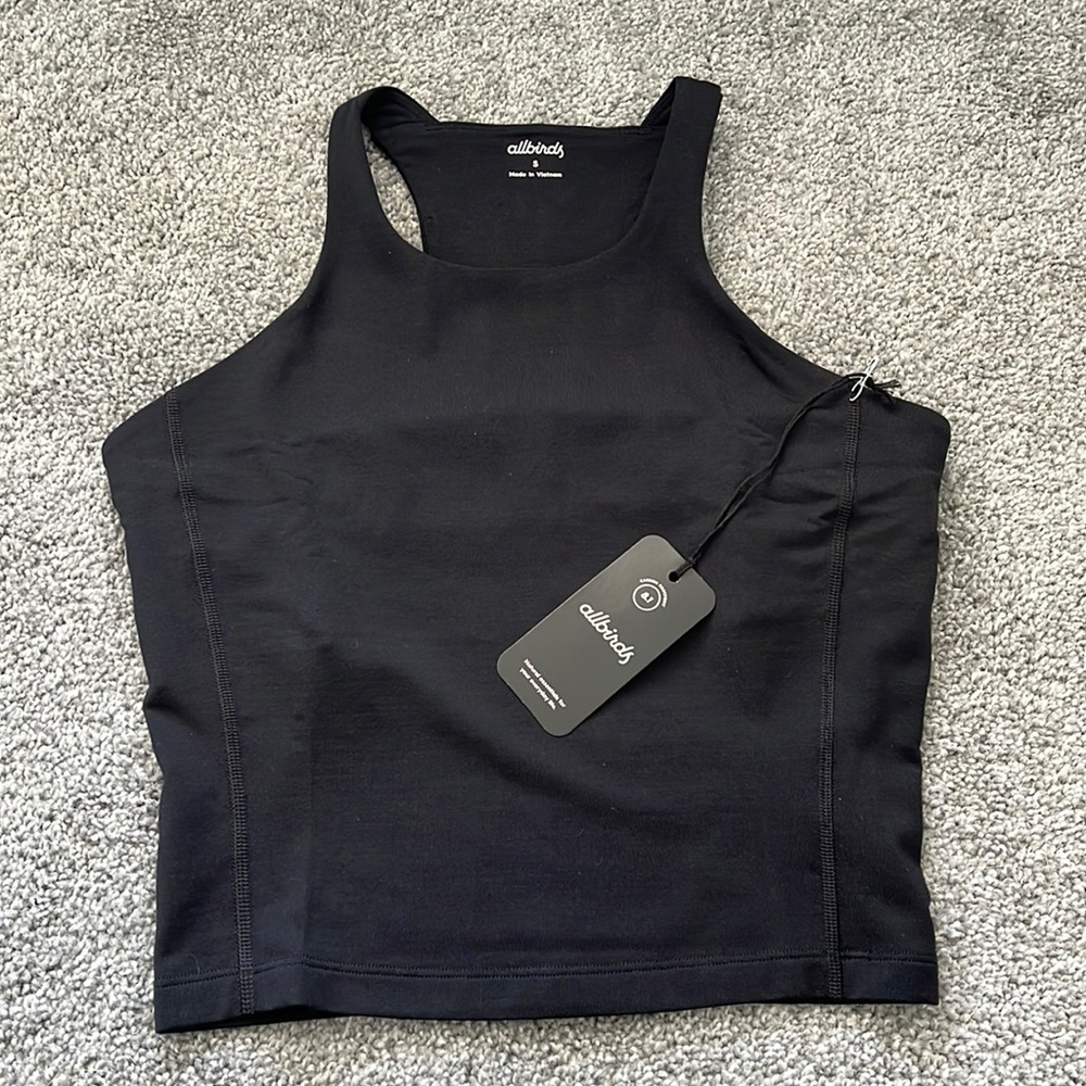 NWT Allbirds Natural Run Form Cropped Tank Top
